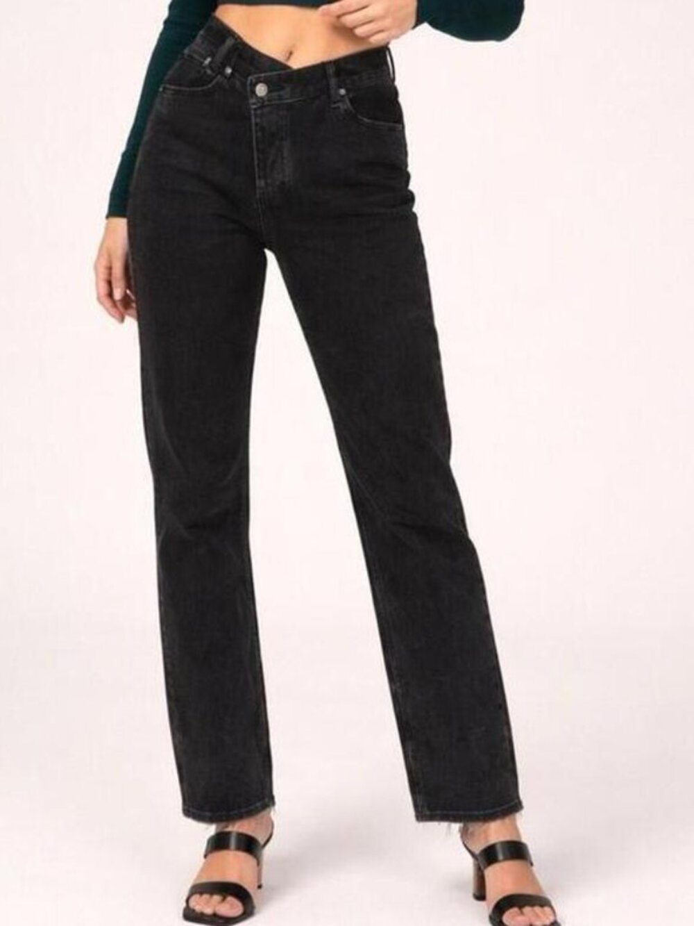 NEW NWT ABERCROMBIE & FITCH CURVE LOVE 90s SLIM STRAIGHT ULTRA HIGH RISE JEANS 6